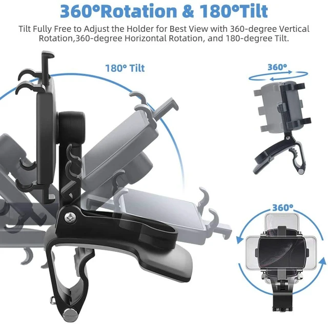 Alt view image 6 of 7 - Universal Car Dashboard Mount Holder Stand Clamp Cradle Clip for Cell Phone GPS