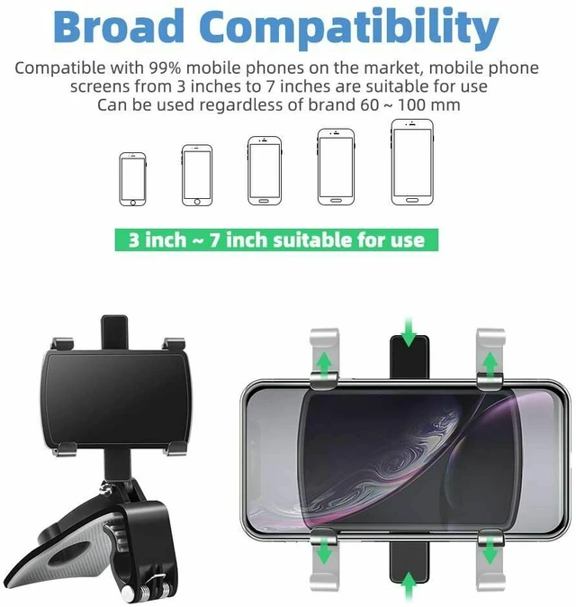 Alt view image 7 of 7 - Universal Car Dashboard Mount Holder Stand Clamp Cradle Clip for Cell Phone GPS
