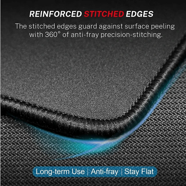 Alt view image 2 of 7 - 3X Non-Slip Mouse Pad Stitched Edge PC Laptop For Computer PC Gaming Rubber Base
