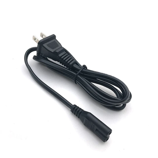 Alt view image 6 of 7 - AC Power Cord 2 Prong Cable for PS 5 4 3 2 Slim XBOX PC Laptop PSV Monitor TV
