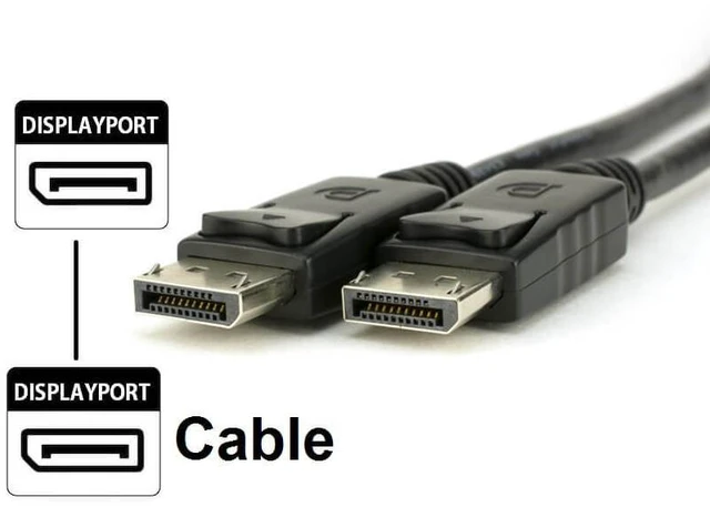 Alt view image 2 of 7 - Displayport to Display Port Cable DP Male to Male Cord 4K HD w/ Latches 6ft/10ft