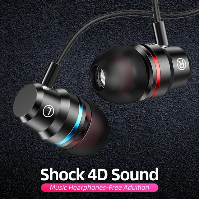 Alt view image 3 of 7 - HIFI Bass Stereo Wired Earbuds Headset In-Ear Earphone Headphone MIC 3.5mm USB-C