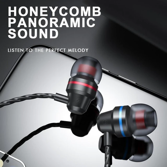 Alt view image 7 of 7 - HIFI Bass Stereo Wired Earbuds Headset In-Ear Earphone Headphone MIC 3.5mm USB-C