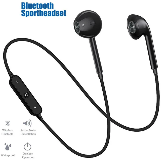 Main image of Bluetooth Wireless Headphones Headsets Earphone Neckband Sport Earbuds With Mic