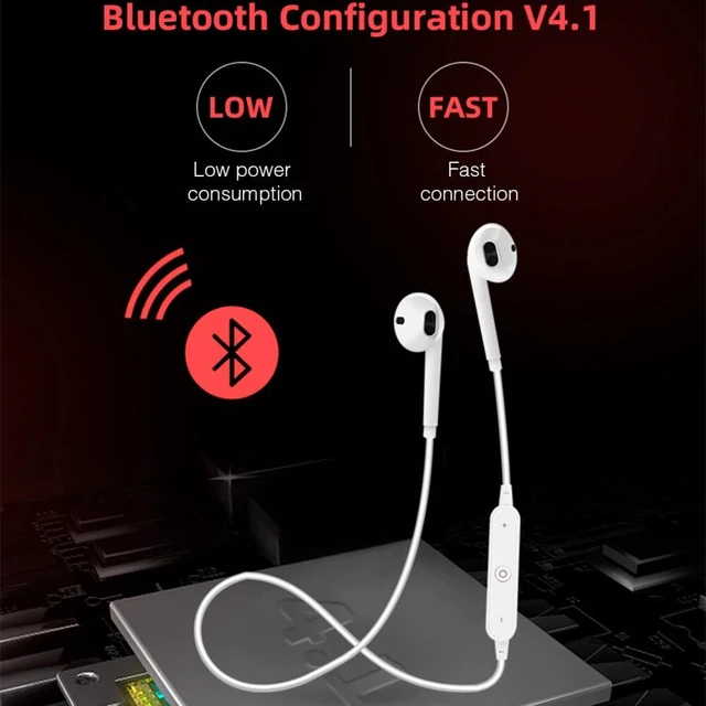 Alt view image 4 of 7 - Bluetooth Wireless Headphones Headsets Earphone Neckband Sport Earbuds With Mic