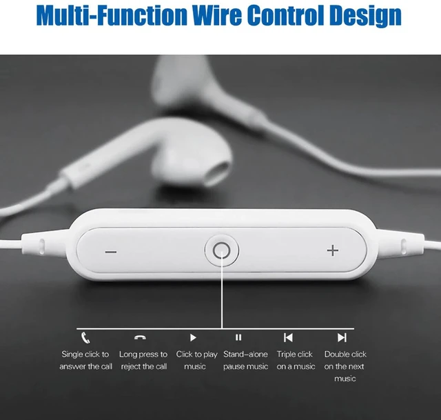 Alt view image 6 of 7 - Bluetooth Wireless Headphones Headsets Earphone Neckband Sport Earbuds With Mic