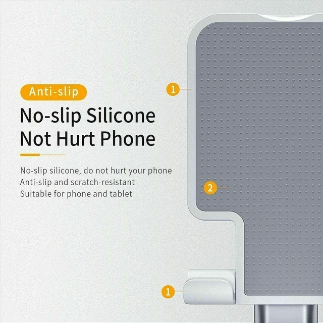 Alt view image 6 of 7 - Adjustable Phone Tablet Desktop Stand Desk Holder Mount Cradle For iPhone iPad