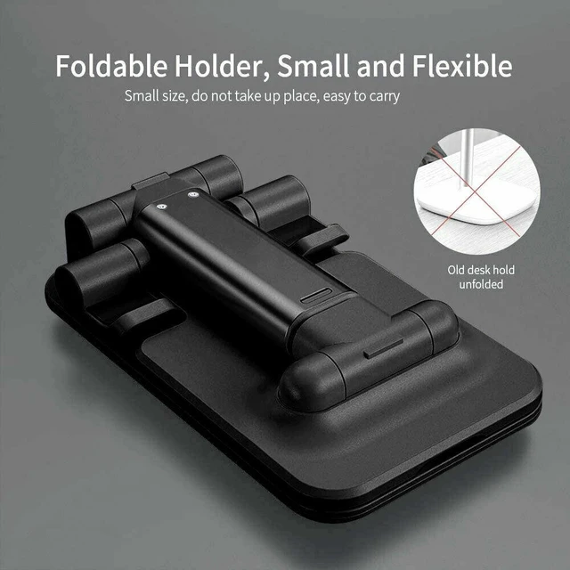 Alt view image 7 of 7 - Adjustable Phone Tablet Desktop Stand Desk Holder Mount Cradle For iPhone iPad