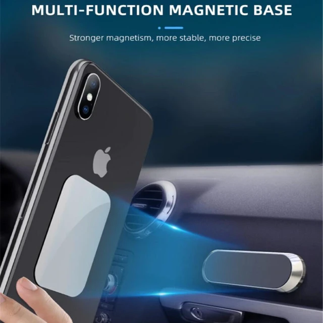 Alt view image 5 of 7 - 2 PCS Magnetic Car Mount Phone Holder Dashboard Magnet Stand 360 Rotation Gear
