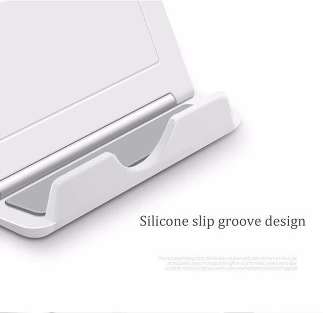 Alt view image 6 of 7 - Adjustable Phone Holder Stand Folding Foldable Thin Cradle for Samsung iPhone