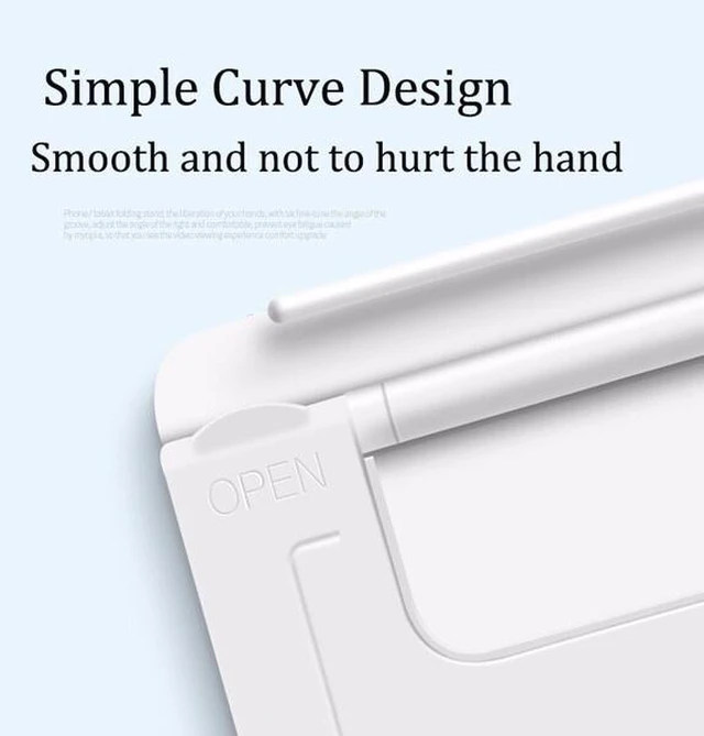 Alt view image 7 of 7 - Adjustable Phone Holder Stand Folding Foldable Thin Cradle for Samsung iPhone