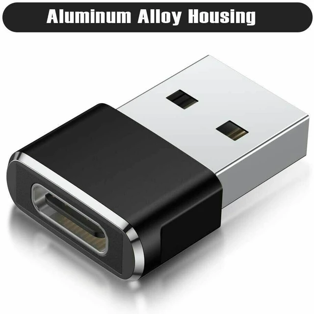 Alt view image 5 of 7 - 4 PACK USB to USB C Adapter Type-C Female to A Male OTG Converter Car Charger