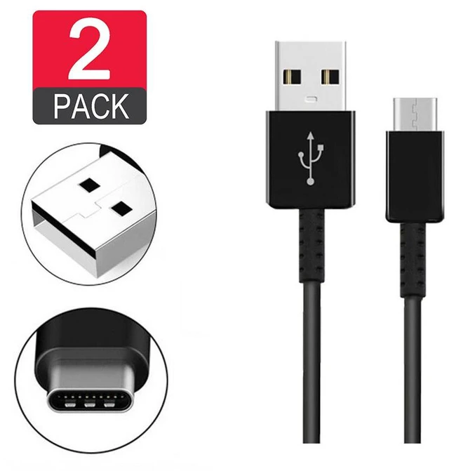 Main image of 2X For Samsung USB Type C Fast Charger Cable Galaxy S9 S10 S20 Note 10 20 Ultra