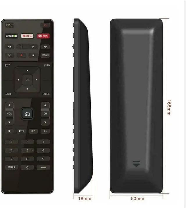 Alt view image 3 of 5 - XRT122 for Smart TV Vizio Remote Control w Amazon Netflix IHeart Radio APP Key