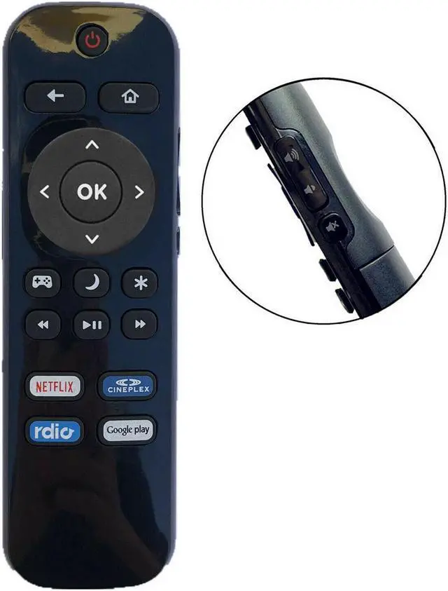 Alt view image 2 of 4 - New Remote For Insignia TV with Cineplex Google Play Rido NS-43DR710NA17