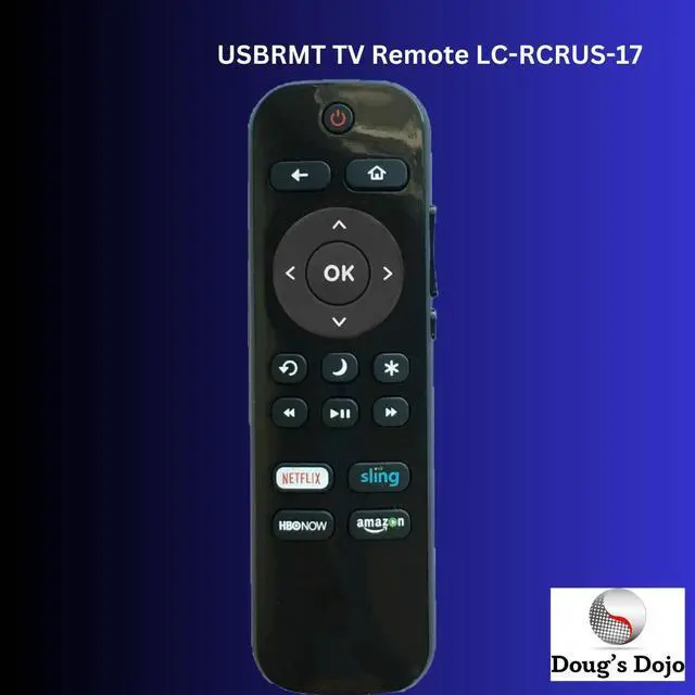 Alt view image 4 of 4 - TV Remote LC-RCRUS-17 For Hisense TV Netflix 40h4d 50h4d 55h4d