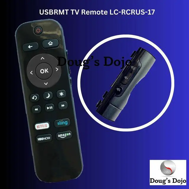Main image of TV Remote LC-RCRUS-17 For Hisense TV Netflix 40h4d 50h4d 55h4d
