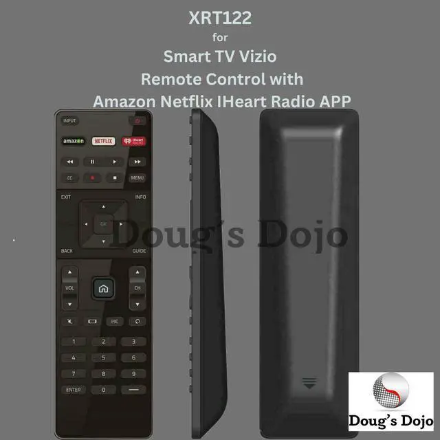 Main image of XRT122 for Smart TV Vizio Remote Control w Amazon Netflix IHeart Radio APP Key