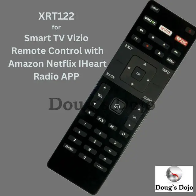 Alt view image 5 of 5 - XRT122 for Smart TV Vizio Remote Control w Amazon Netflix IHeart Radio APP Key