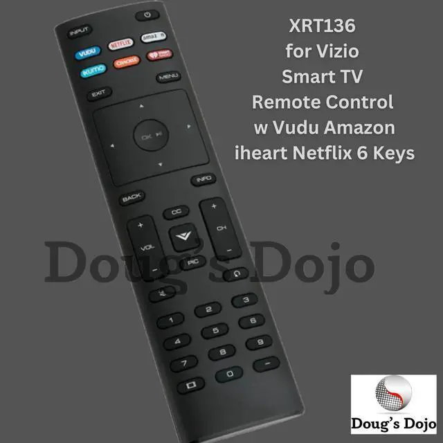 Alt view image 4 of 4 - New XRT136 for Vizio Smart TV Remote Control w Vudu Amazon and Netflix 6 Keys