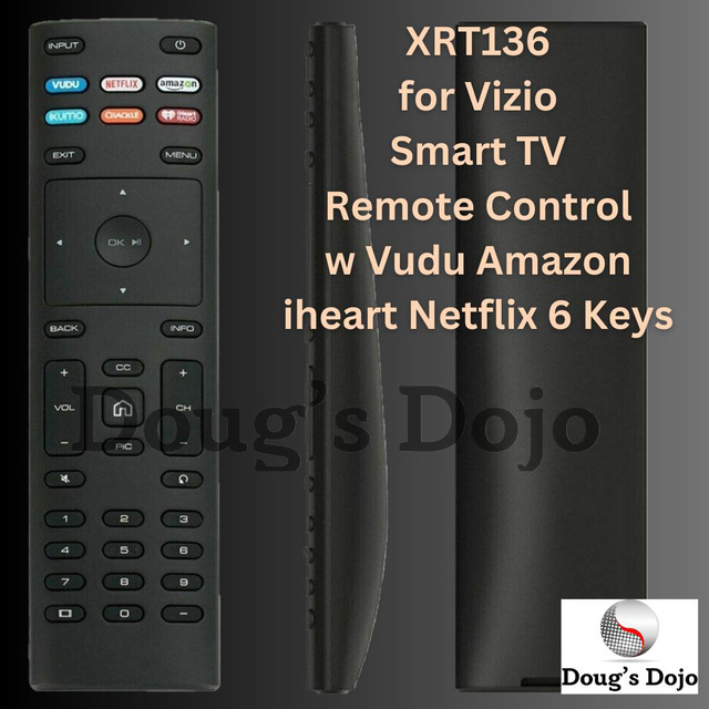 New XRT136 Remote Control For Vizio Smart TV – Vudu, IHeart, Netflix Buttons
