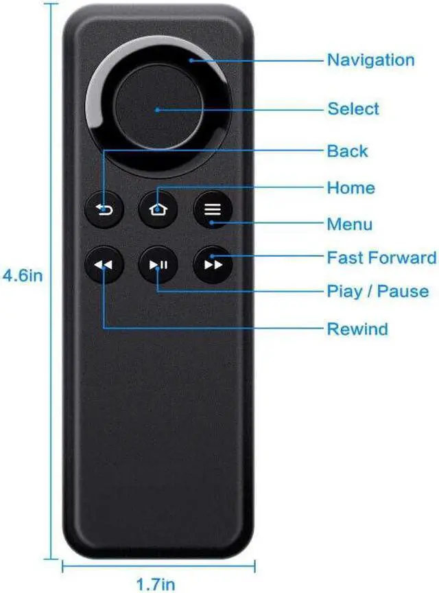 Alt view image 5 of 7 - New CV98LM Replacement Remote Control for TV Stick Box Media Player