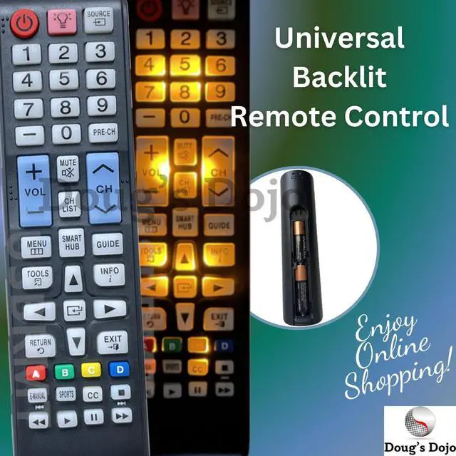 Main image of New Universal Backlit Remote Control for ALL Samsung LCD LED HDTV 3D Smart TVs