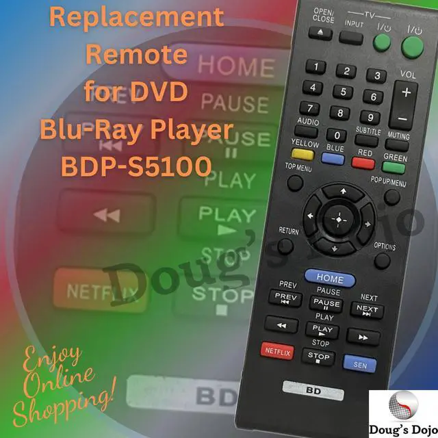 Main image of Remote RMT-B115A For RMT-B119A DVD Blu-Ray Player BDP-S5100