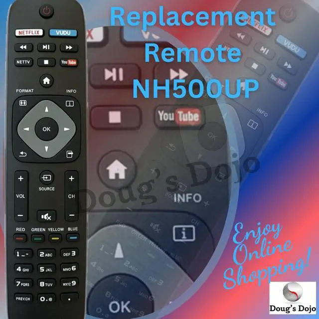 Main image of New TV Remote Control For LCD LED Smart TV Netflix Vudu Youtube