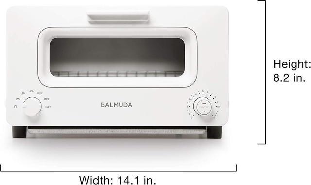 Alt view image 7 of 7 - BALMUDA The Toaster | Steam Oven Toaster | 5 Cooking Modes - Sandwich Bread, Artisan Bread, Pizza, Pastry, Oven | Compact Design | Baking Pan | K01M-WS | White | US Version