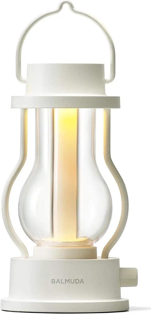Main image of BALMUDA The Lantern | Rechargeable LED Lantern | 3 Light Modes  Candle, Amber, Warm White | Lightweight and Water-Resistant | L02H-WH | White | US Version