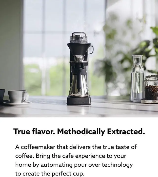 Alt view image 3 of 7 - BALMUDA The Brew | Automatic Pour Over Coffee Maker | Clear Brewing Method | Precise Temperature Regulation | Three Brewing Modes Regular, Strong, Iced | Compact Design | K06H-BK | US Version