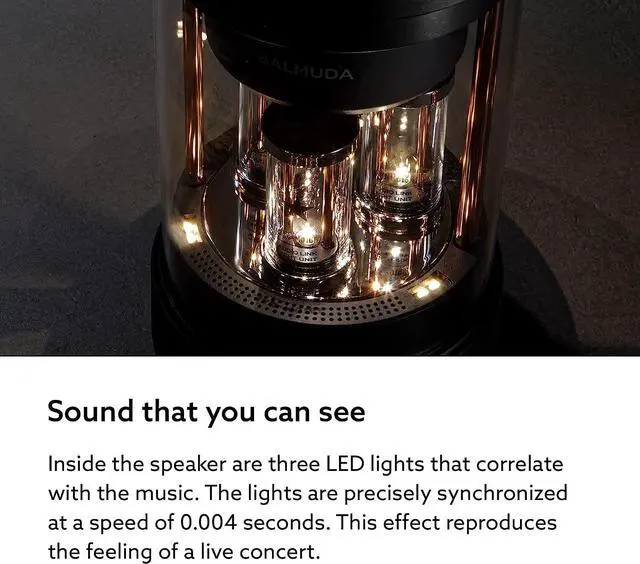 Alt view image 4 of 6 - BALMUDA The Speaker | Portable Bluetooth Speaker | Clear 3 Dimensional Sound with Light Features