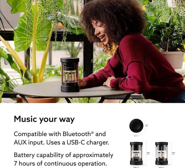 Alt view image 5 of 6 - BALMUDA The Speaker | Portable Bluetooth Speaker | Clear 3 Dimensional Sound with Light Features