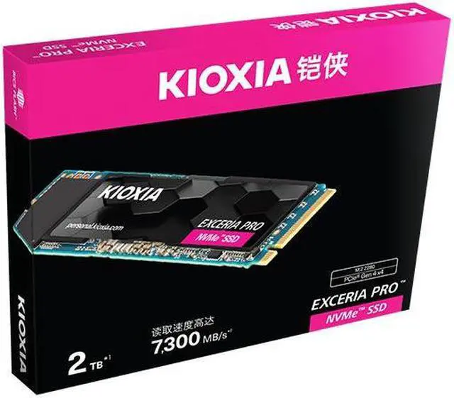 Alt view image 4 of 4 - Kioxia 2TB SSD NVMe M.2 Interface EXCERIA Pro SE10 to Ultra Speed Series (PCIe 4.0 products)