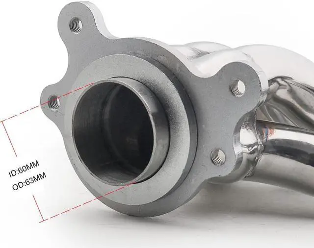 Alt view image 3 of 6 - STAINLESS STEEL MANIFOLD HEADER FOR 02-06 CIVIC SI EP3/ACURA RSX DC5 2.0 K20