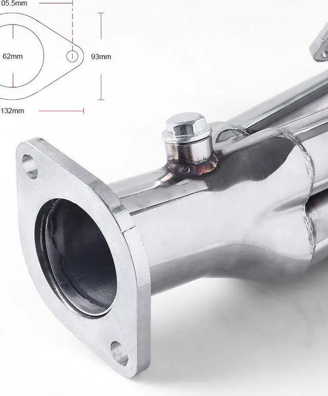 Alt view image 4 of 6 - STAINLESS EXHAUST MANIFOLD HEADER FOR NISSAN TITAN ARMADA QX56 04-15 5.6L V8