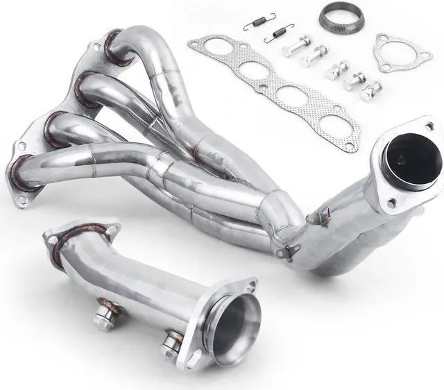 Alt view image 5 of 6 - STAINLESS STEEL MANIFOLD HEADER FOR HONDA CIVIC SI ACURA RSX BASE 2002-2006