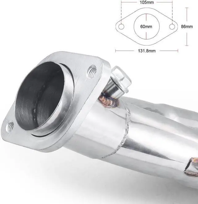 Alt view image 3 of 6 - STAINLESS STEEL MANIFOLD HEADER FOR HONDA CIVIC SI ACURA RSX BASE 2002-2006