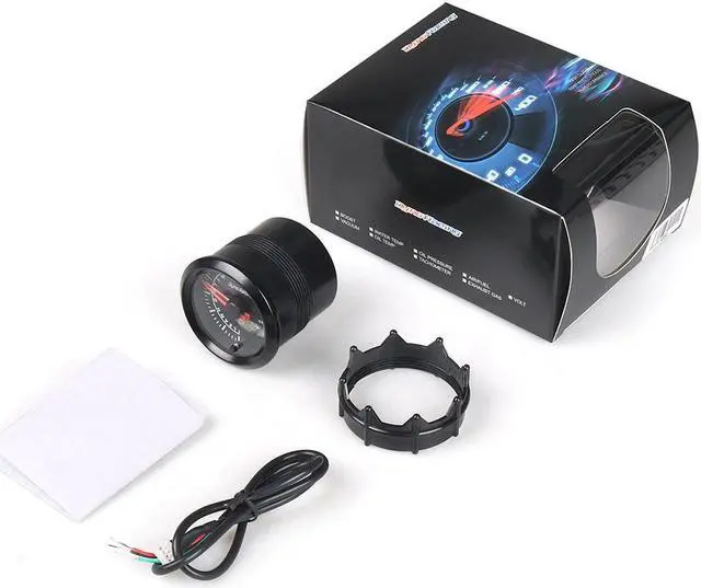 Alt view image 3 of 7 - Dynoracing 2inch 52mm Dual Display Air Fuel Ratio Gauge 7 Colors Led Air Fuel Ratio Meter Car Meter With Stepper Motor Air/Fuel Gauge