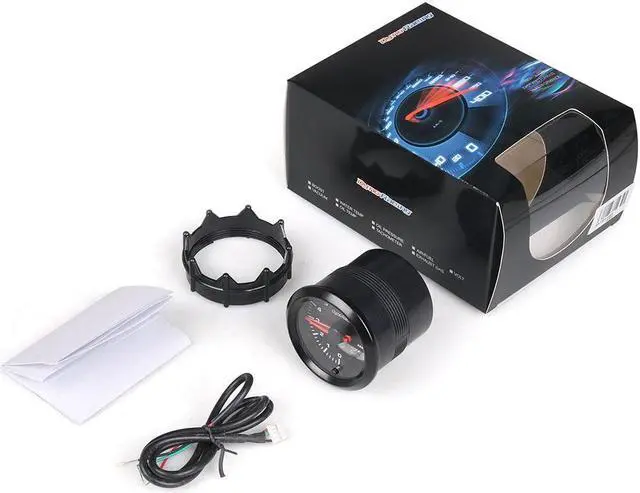 Alt view image 3 of 7 - Dynoracing 2inch 52mm Dual Display Tachometer 0-10000 Rpm Gauge 7 colors Led Car Meter With Stepper Motor