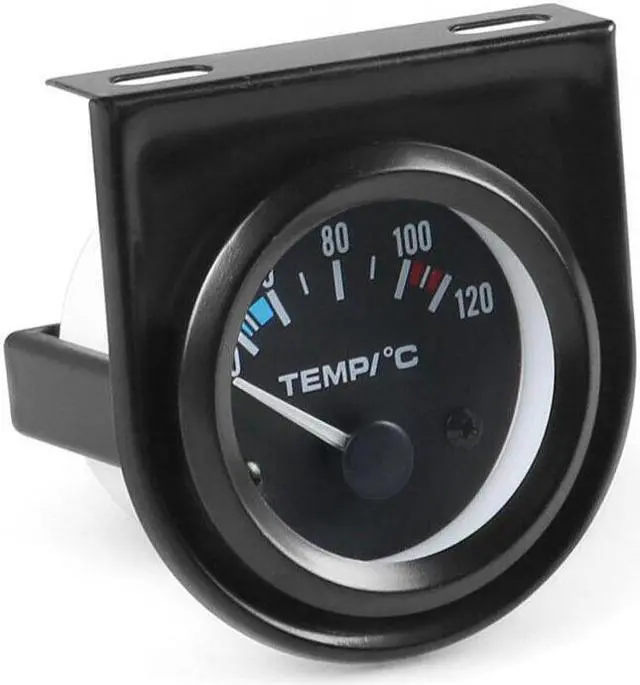 Alt view image 5 of 7 - 2" 52mm Water Temp Gauge 40-120C Pointer Auto Water Temperature Temp Gauge White Led Car Meter with 1/8 NPT Sensor