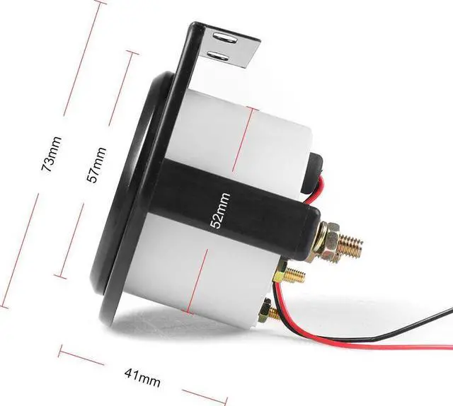 Alt view image 2 of 7 - 2" 52mm Water Temp Gauge 40-120C Pointer Auto Water Temperature Gauge Car Meter 1/8 NPT Sensor With 32mm Joint Pipe Sensor Adapter
