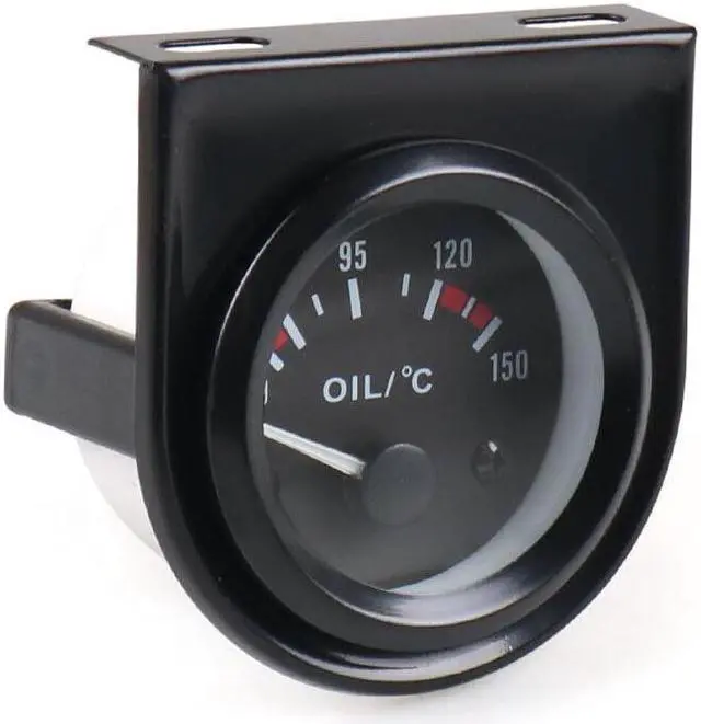 Alt view image 5 of 7 - Oil Temp Gauge 2" 52mm Universal Oil Temperature Gauge 50-150 Auto Meter White Led With 1/8 Npt Sensor