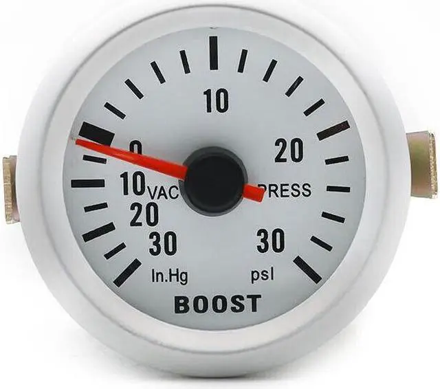 Alt view image 2 of 7 - 2" 52mm Boost Gauge Car Universal Blue LED PSI Turbo Boost Gauge Auto Boost Vacuum gauge Car Meter +  Blue Adjustable Manual Turbo Boost Bypass Controller Kit 30 Psi
