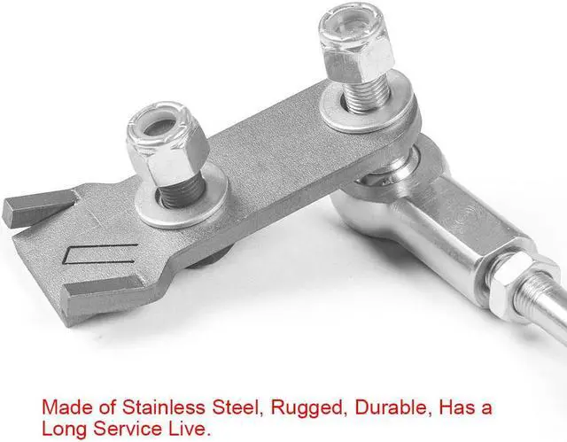Alt view image 5 of 7 - Stainless steel Transfer Case Linkage Kit Fits For Jeep Cherokee XJ Comanche MJ 1986-2001 Easy install version