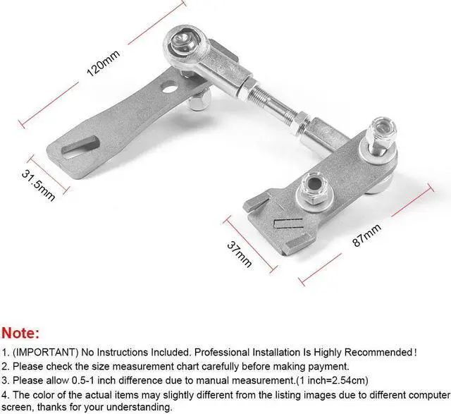 Alt view image 2 of 7 - Stainless steel Transfer Case Linkage Kit Fits For Jeep Cherokee XJ Comanche MJ 1986-2001 Easy install version