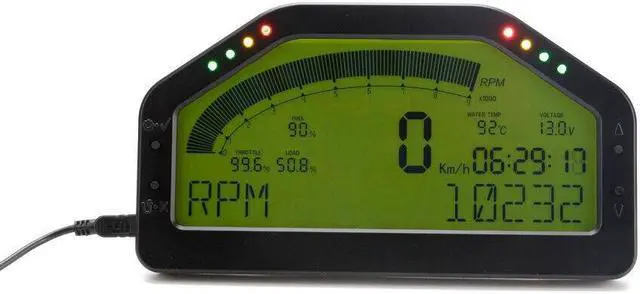 Alt view image 4 of 6 - 9 in 1 Race Display Bluetooth Full Sensor Kit Dashboard LCD Screen OBDll Rally Gauge Tachometer DO903