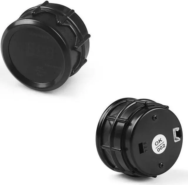 Alt view image 5 of 7 - 2" 52mm Electronic Oil Pressure Gauge Digital 0-7 Bar Oil Press Gauge Blue Led With Sensor Car Meter