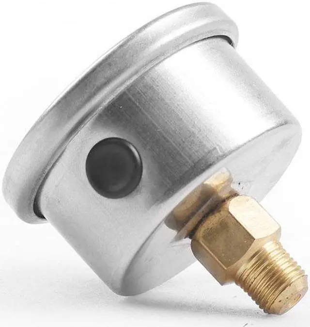 Alt view image 6 of 7 - Universal Liquid Filled Fuel Press Pressure Gauge 0-60 PSI For Fuel Pressure Regulator Oil Gauge 1/8" NPT Black Face